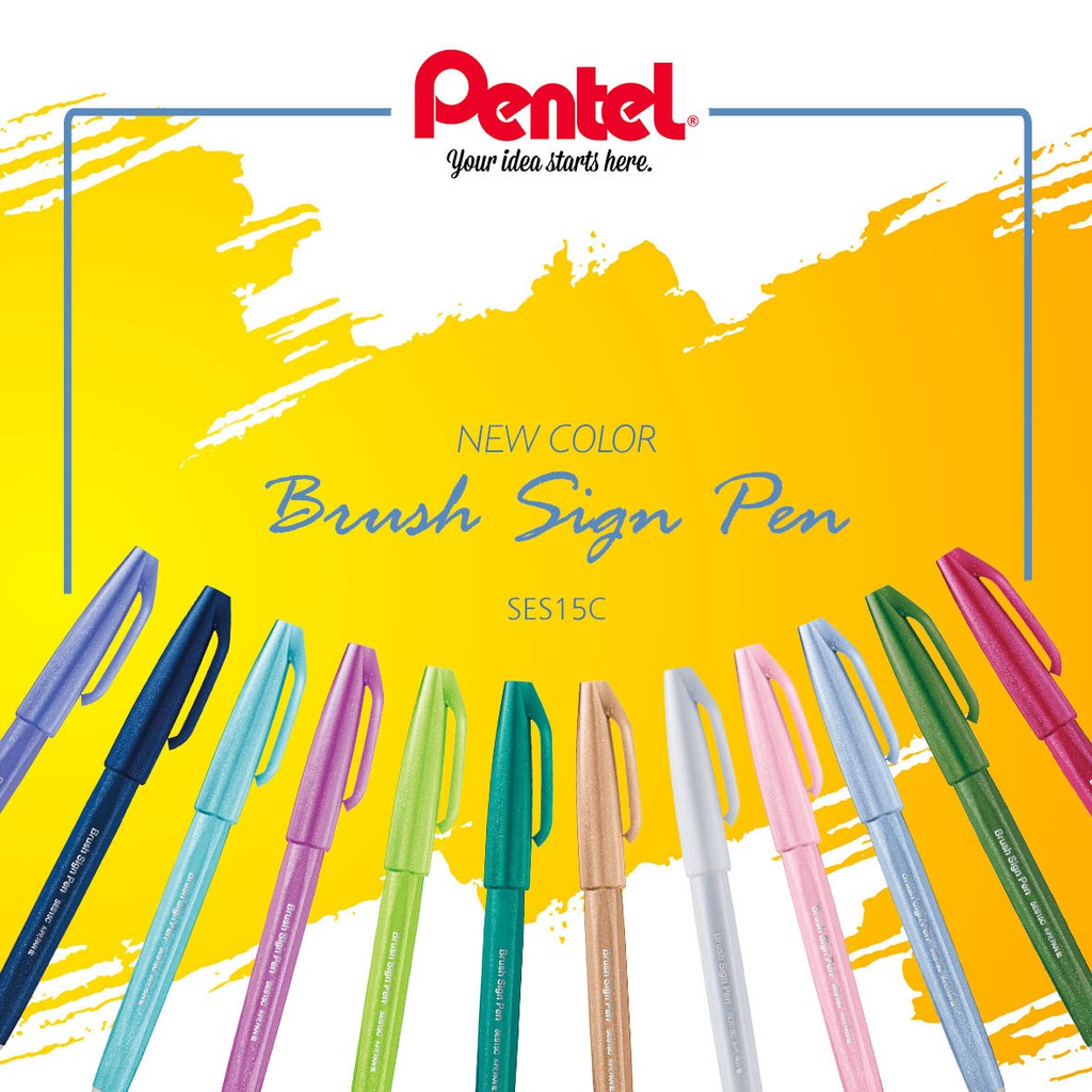 

Pentel Brush Sign Pen New Color