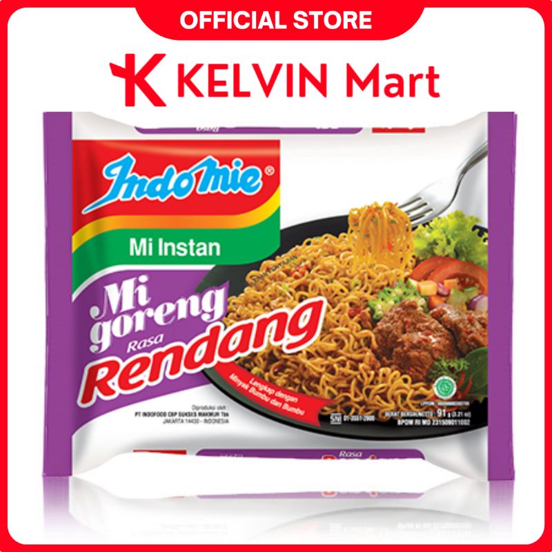 

Indomie Mie Instant Goreng Rasa Rendang Pck 91g | KELVIN Mart