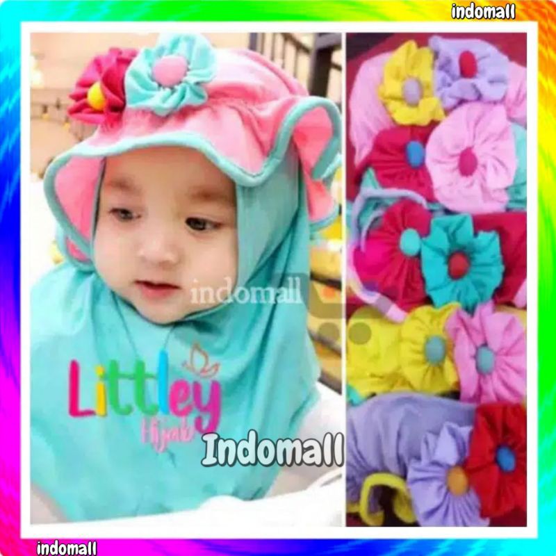 Hijab Bayi 0 6 Bulan Sampai 2 Th TO POLOS Krudung Kerudung Jilbab Anak 1 3 Tahun ciput turban Baby n