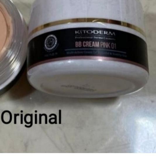 ❁ Kitoderm BB cream pink 01 SPF 50 - bb krim alas bedak warna pink ➸