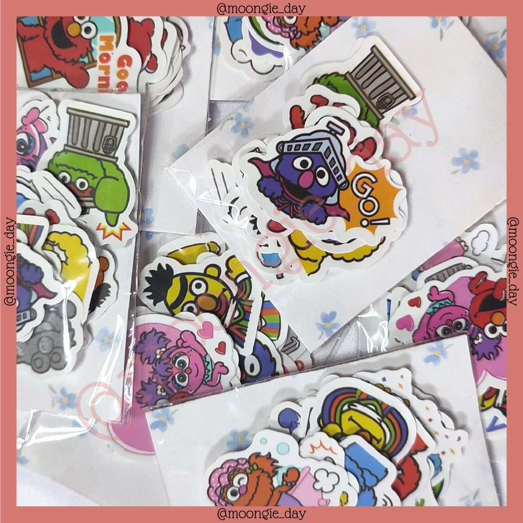

20 LEMBAR STIKER KERTAS TEMA ELMO AND FRIENDS CARTOON KARTUN STICKERS DIY DIARI BULLET JOURNAL POLAROID DECO POCA LUCU MURAH