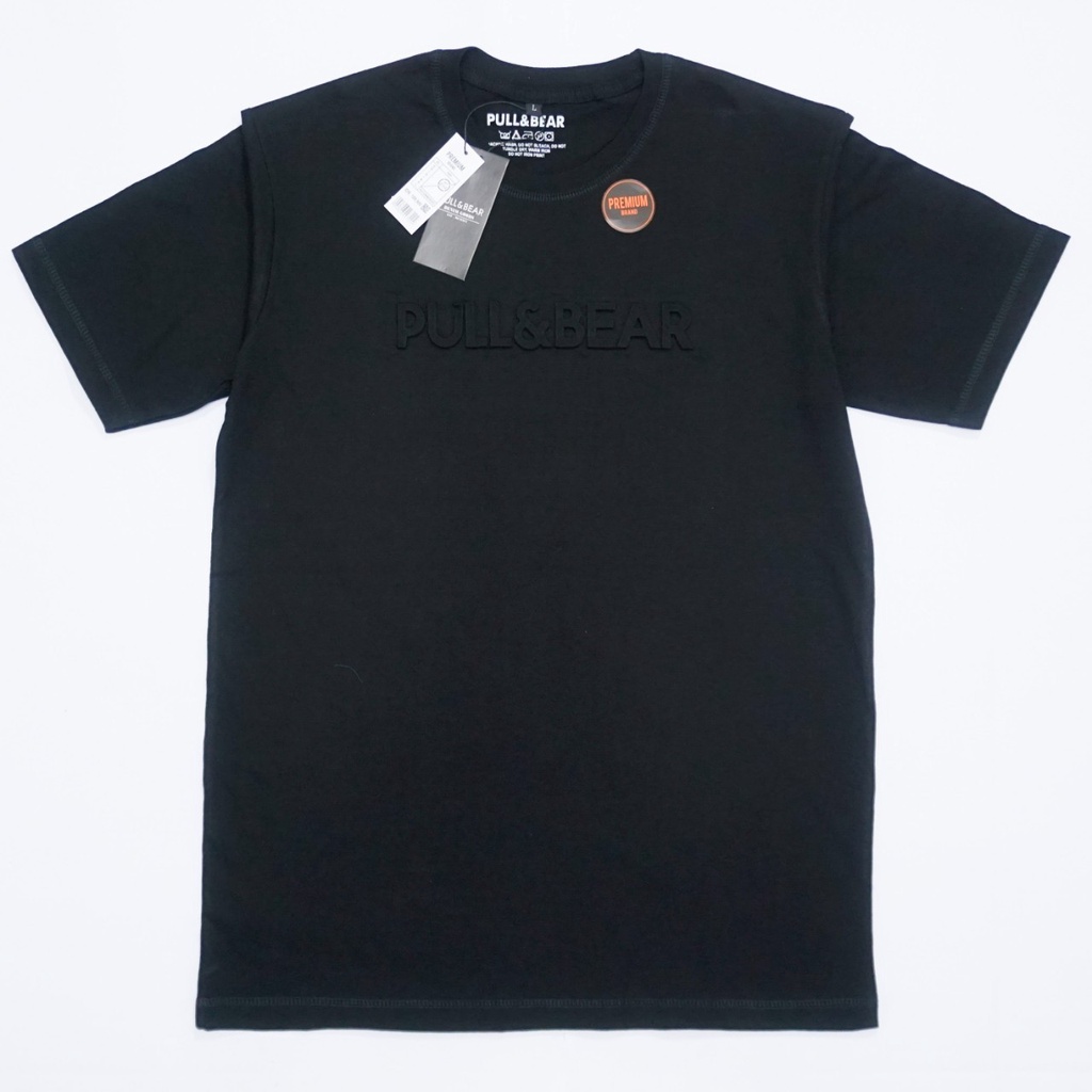 Kaos PULL AND BEAR Timbul / Embos Premium Kaos T-Shirt