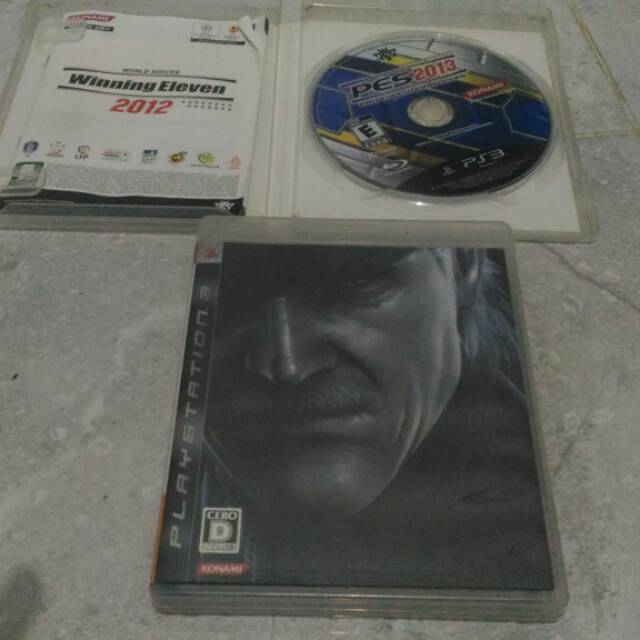 Kaset BD PS3 Borongan PES 2013 dan Metal Gear Solid 4 (jpn)