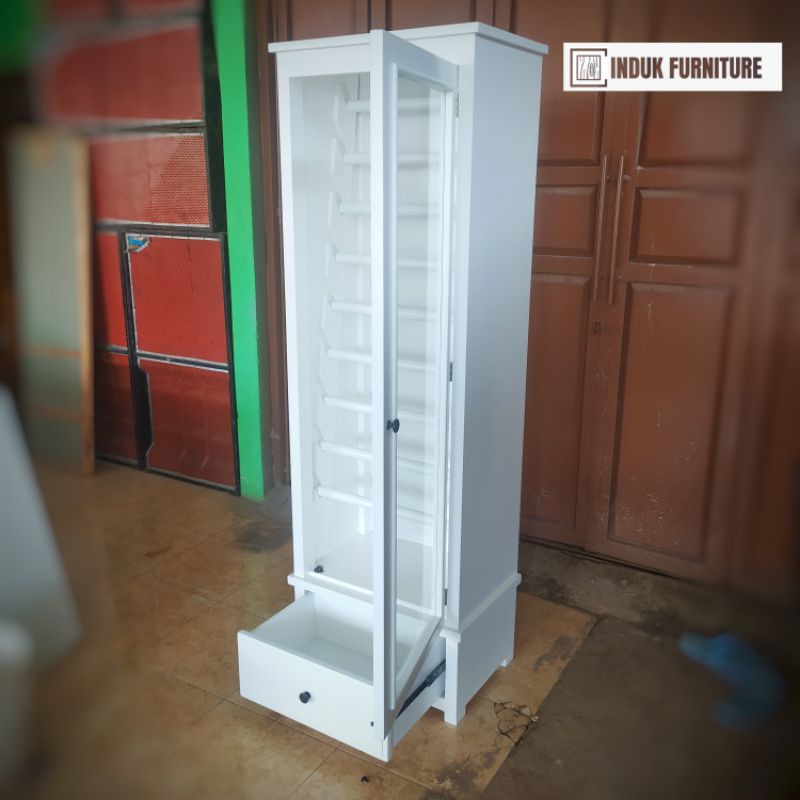 LEMARI MUKENA CUSTOM DUCO PUTIH GLOSY HIGH QUALITY