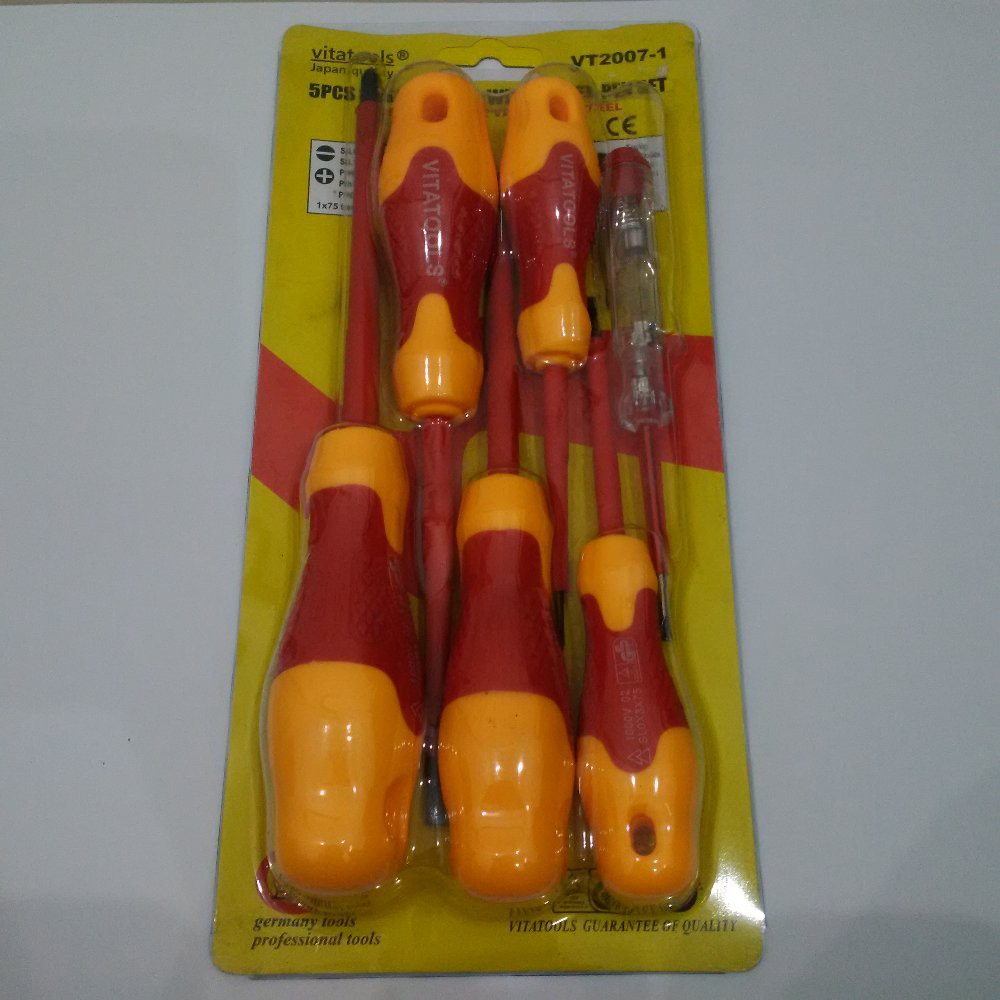 Obeng Listrik / Obeng Elektrik / Electric Screwdriver Set 6pcs Vitatools