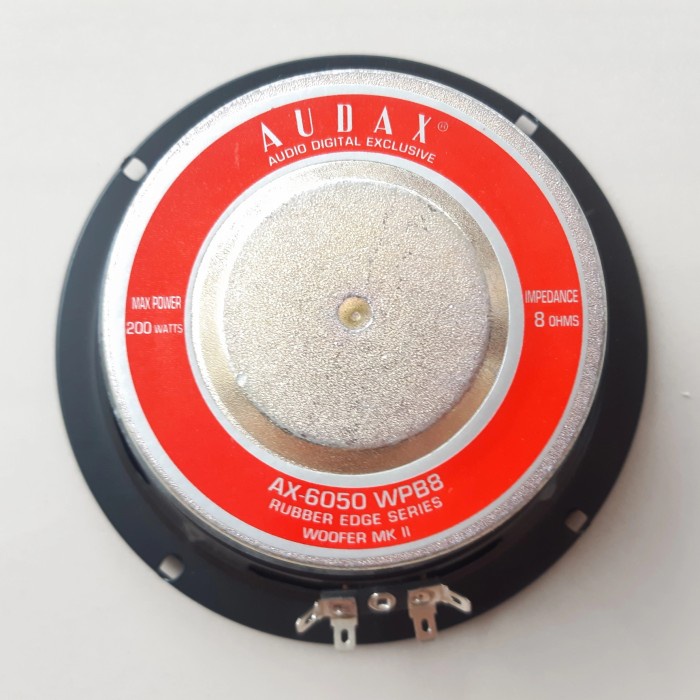 Mantap Speaker 6 Inch Woofer Audax 200 Watt Original Asli 6 In 6" 6In Audax Bergaransi