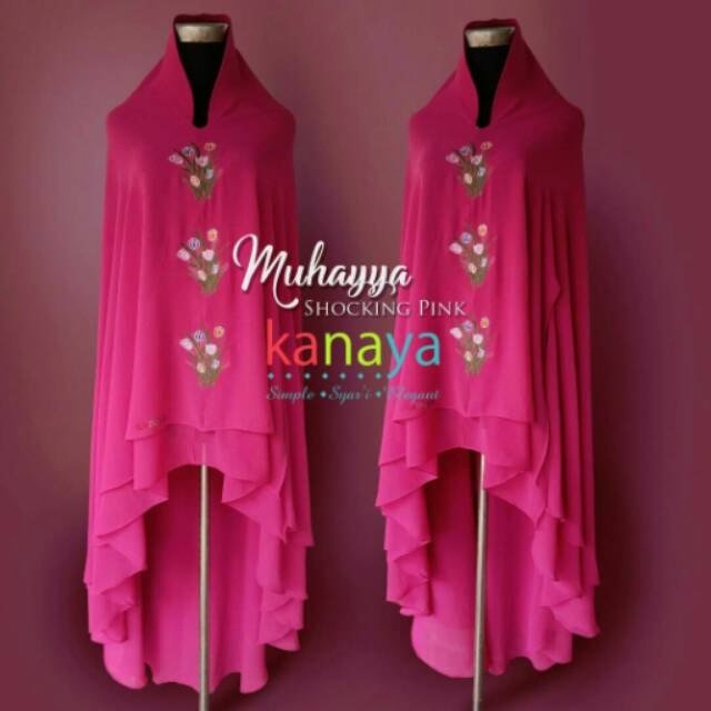 KHIMAR KANAYA - MUHAYYA SHOCKING PINK