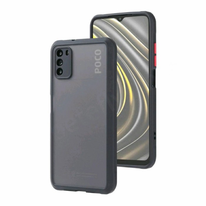 Case Xiaomi Poco M3 Hybrid Transparan Dove Hard Casing