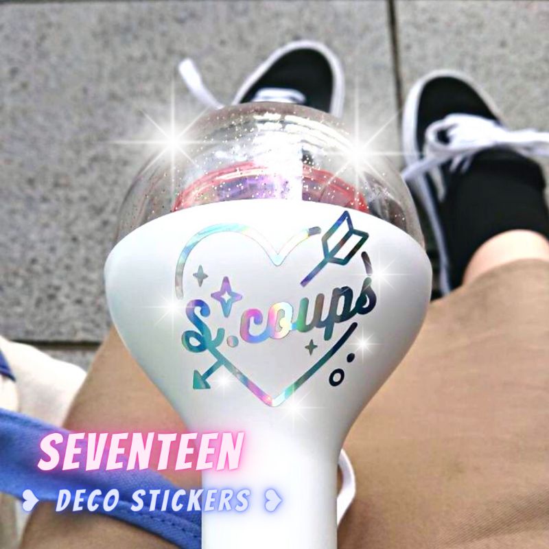 STICKER HOLOGRAM SEVENTEEN CARATBONG DECO KPOP【wondercolts】