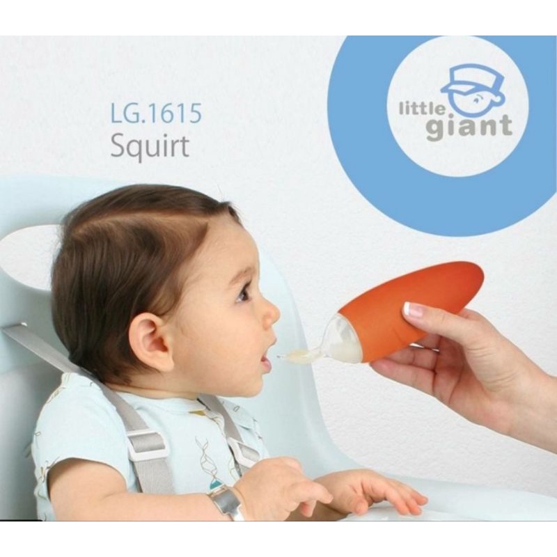 Little Giant Squirt Sendok Bayi Silicone MPasi / Squirt Little Giant