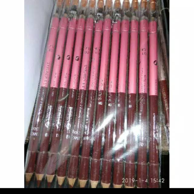 

Pensil Ali's pond 2n1 coklat hitam isi 12 pcs