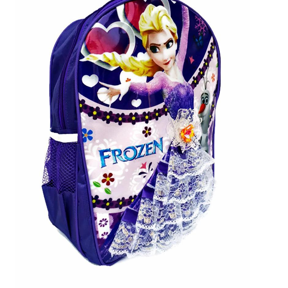 Ramadhan Flash Sale Tas Ransel Sekolah Anak Kecil Cewek Gambar Kartun Frozen Dan Shofia Murah Warna