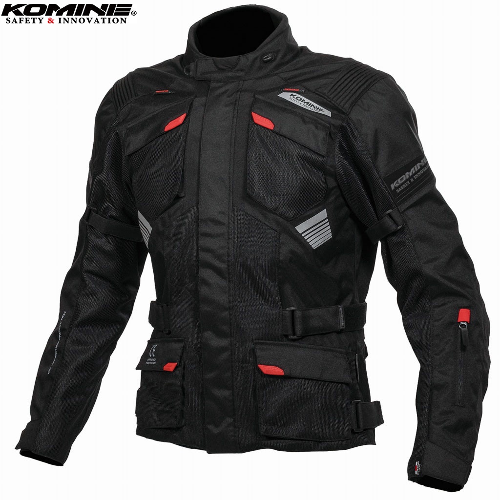 Jaket Motor Komine JK-142 Protect Adventure Mesh Jacket Black