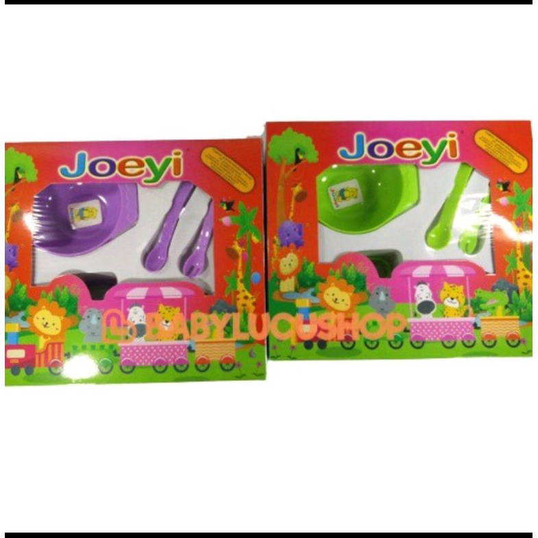 Feeding Set Joeyi KECIL | Tempat MAKAN Joeyi KECIL |Kado Bayi