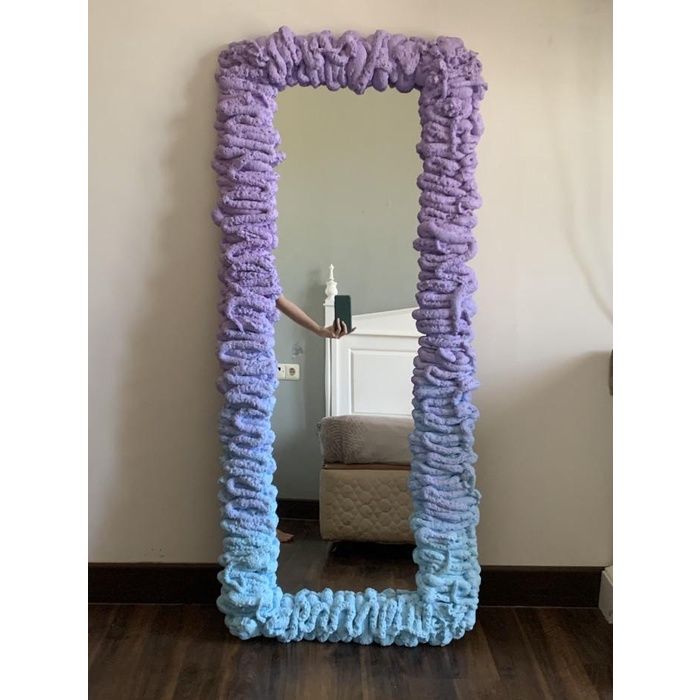 Mirror Full Haze Foam Mirror + Color + Standing Kaki