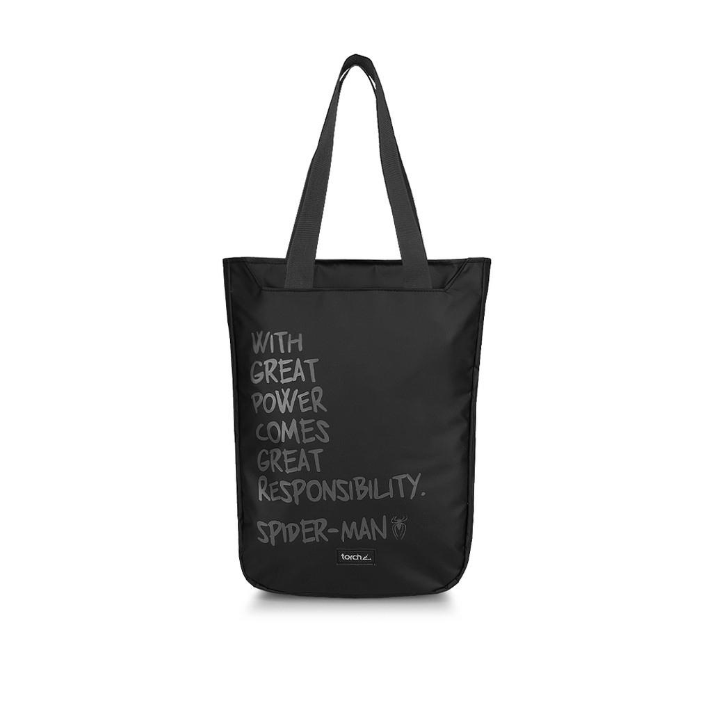 TORCH Depok Spider-Man 2 - Office Tote Bag - Quotes Daegok Black