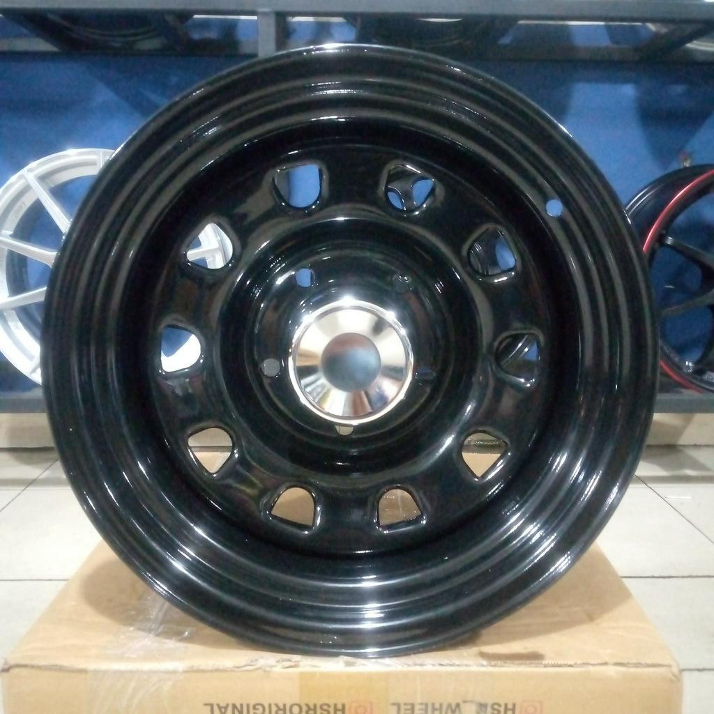 Velg Mobil HSR MOKUPO Ring 15 Lebar 8 Pcd 5x1397 Untuk Jimny Taft Escudo Dll Velg Kaleng R15 HSR