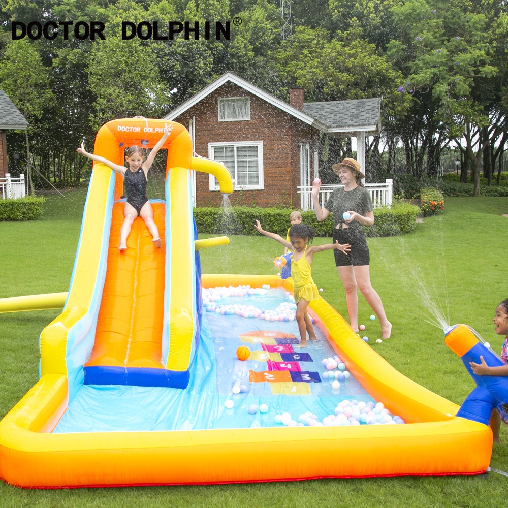 Inflatable bouncy castle balloon bouncer / mainan rumah istana balon anak / mainan lompat lompatan / mainan air / kolam renang mandi bola - 73005