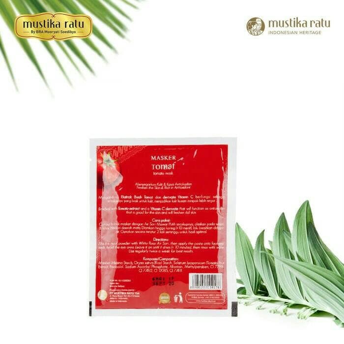 【GOGOMART】MUSTIKA RATU Masker Wajah 15gr - TOMAT BENGKOANG JERAWAT