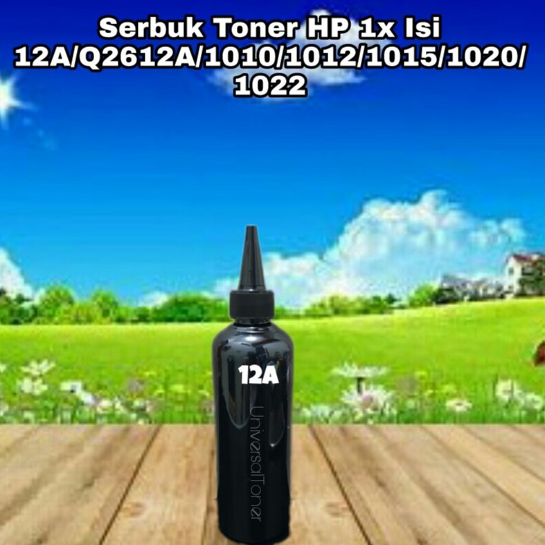 Serbuk Toner 12A Q2612A 1010 1012 1015 1018 1020 1022 1022n 1022nw 1030 3015 3020 3030 Mono 100gr