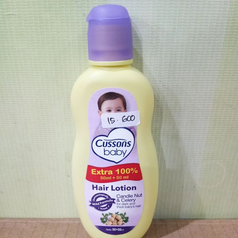 CUSSONS BABY HAIR LOTION ALMOND OIL&amp;HONEY, CANDLE NIT&amp;CELERY, AVOCADO PRO-VIT B5, COCONUT OIL&amp;ALOEVERA 50+50ML