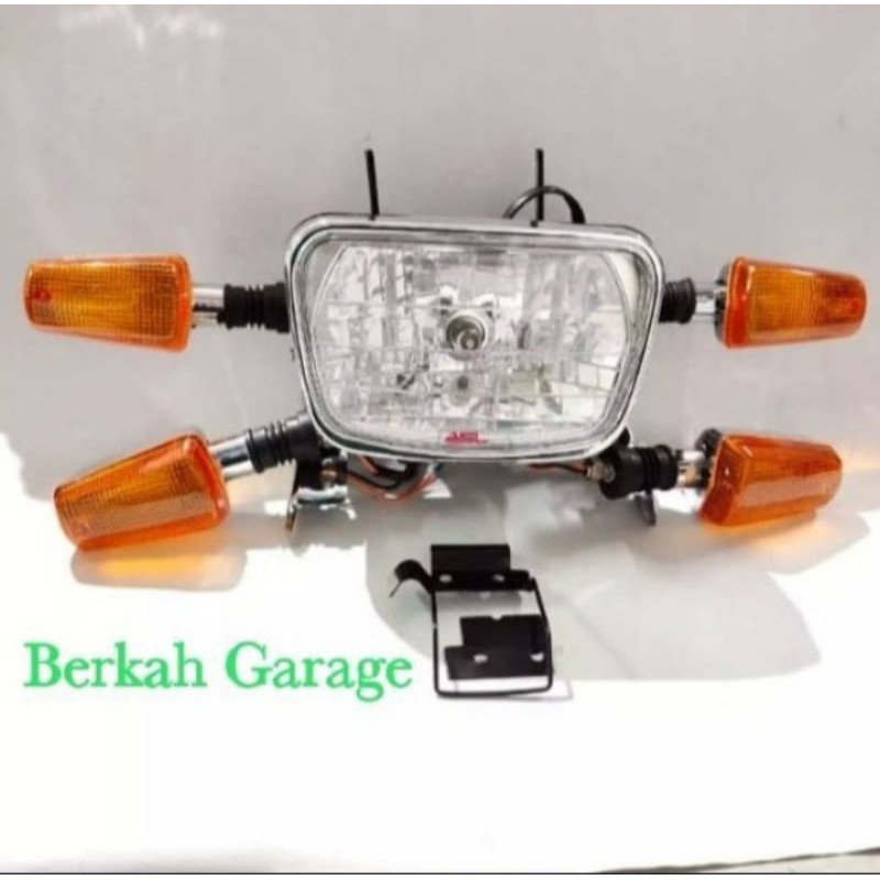 Reflektor Lampu Depan Rx-King Diamon Lampu Dan Lampu Sen 2 Set Rx-King