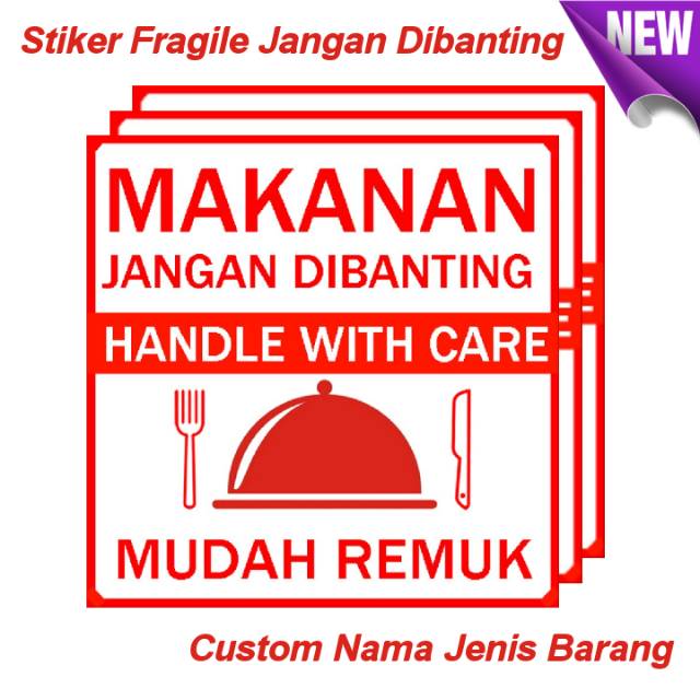 

Stiker Fragile Jangan Dibanting - Custom Nama Jenis Barang