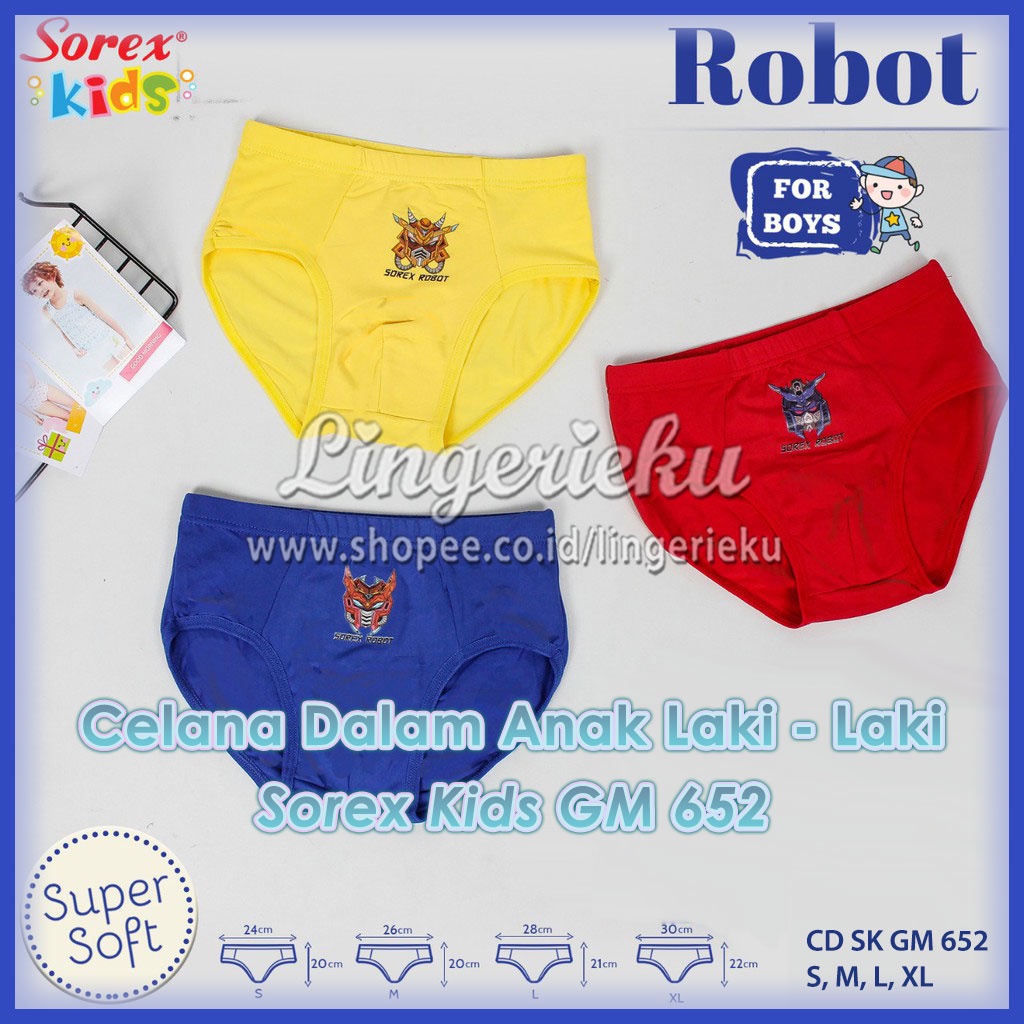 Celana Dalam Anak Laki Laki Sorex Kids SK GM 652