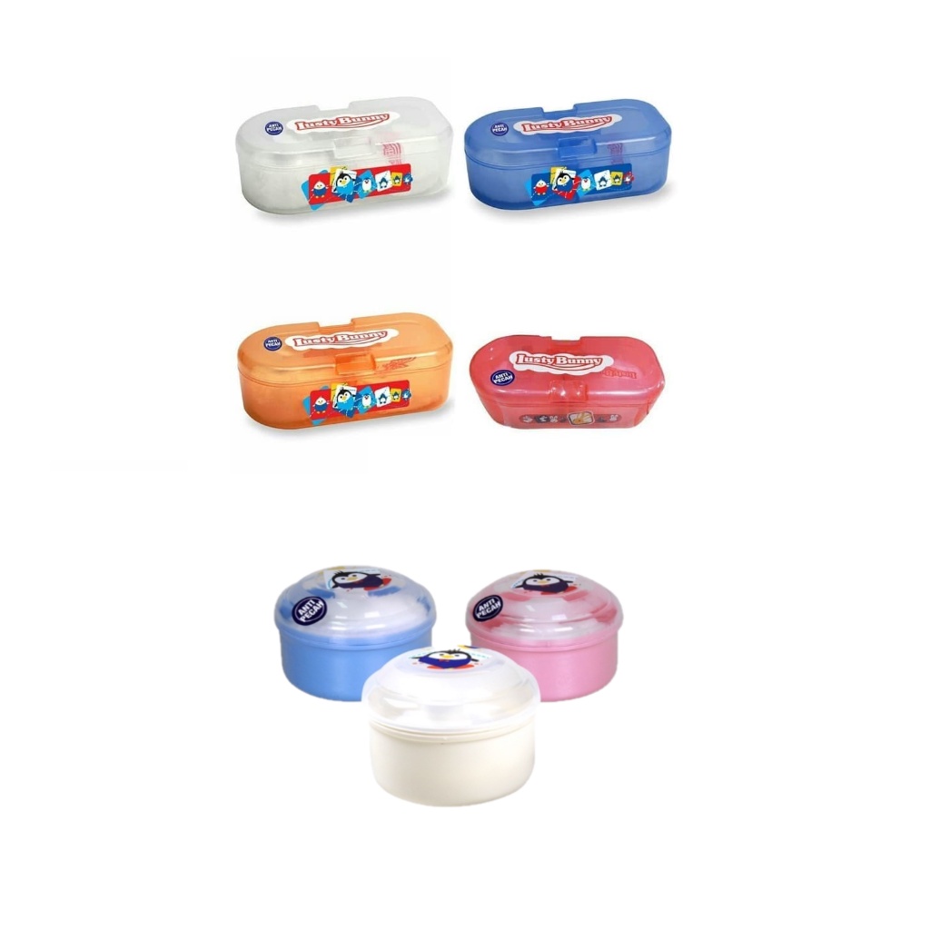 LUSTY BUNNY MURAH POWDER CASE / TEMPAT BEDAK  FREE PUFF WADAH TABUR BAYI