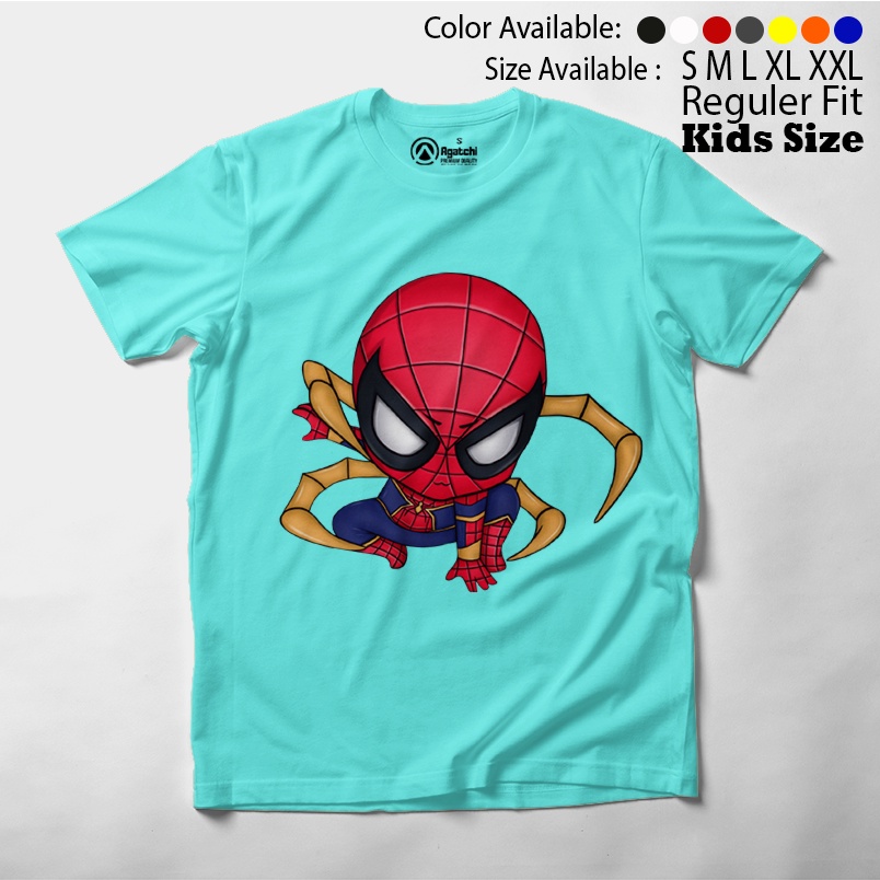 Baju Anak / Kaos Atasan Anak / Kids T Shirt Baby Marvel Chibi Kawaii Spiderman