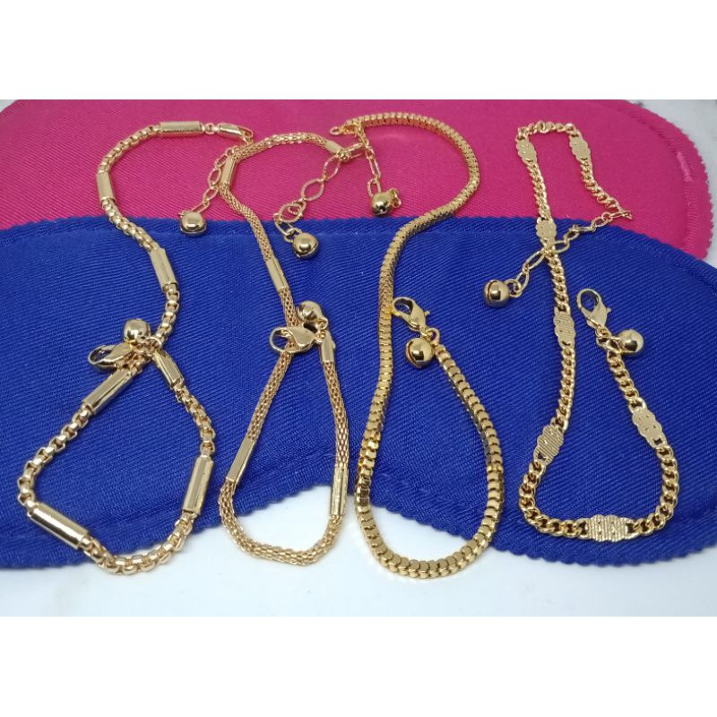 AL22. Gelang kaki/tangan wanita xuping lapis emas
