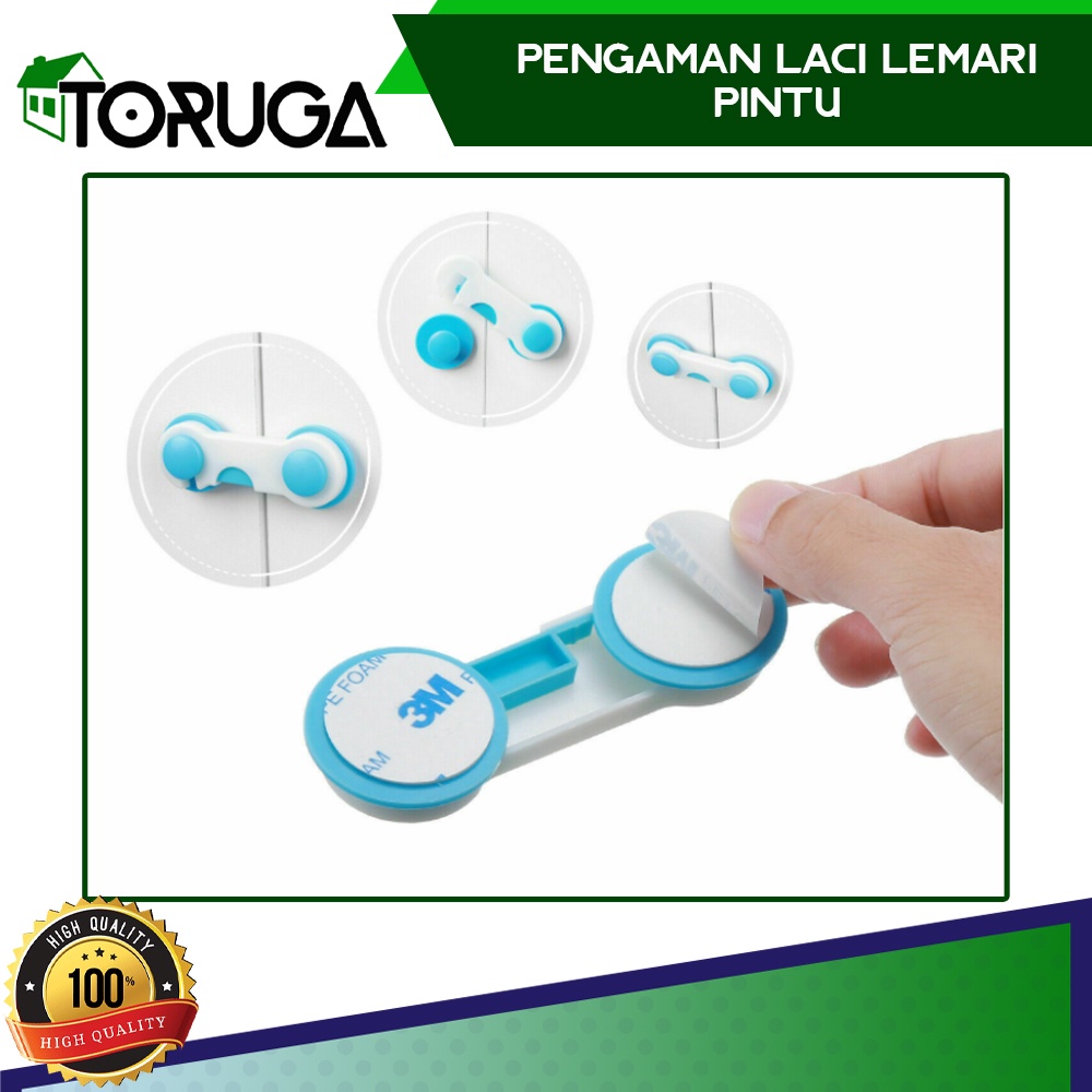 KUNCI PENGAMAN BAYI PINTU LEMARI LACI KULKAS PENGAIT BABY SAFETY LOCK