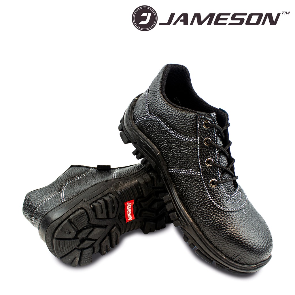 Sepatu Safety Shoes tali pendek semi boots Jameson TL / kulit asli / besi di penghujung