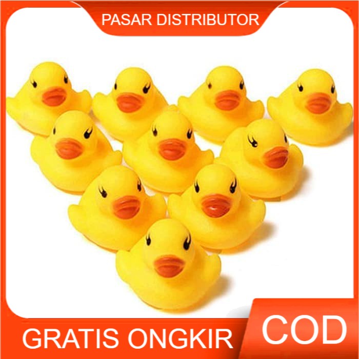 Mainan Bebek Mandi Bayi Isi 6 Pcs Kamar Mandi Karet Baby Duck SNI Duck - Mainan Anak