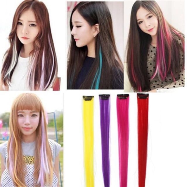 hokkiterus21 HAIRCLIP WARNA wig hair clip colour highlight rambut sambung palsu extension