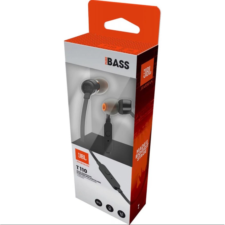 Headset Earphone Handfree JBL T110 By Harman Kardon For XIaoMi Samsung Oppo Vivo Lenovo