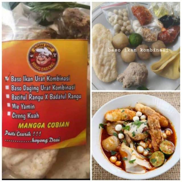 

Bakso ikan urat Kombinasi khas Garut