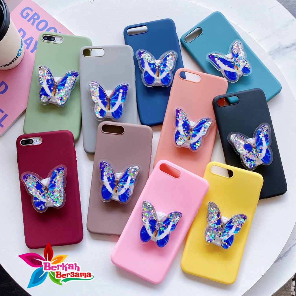 SOFTCASE POPSOCKET GLITTER CANDY REALME C1 C2 C3 5 5I 5S 6 PRO C17 7I 7 NARZO 20 PRO BB5157