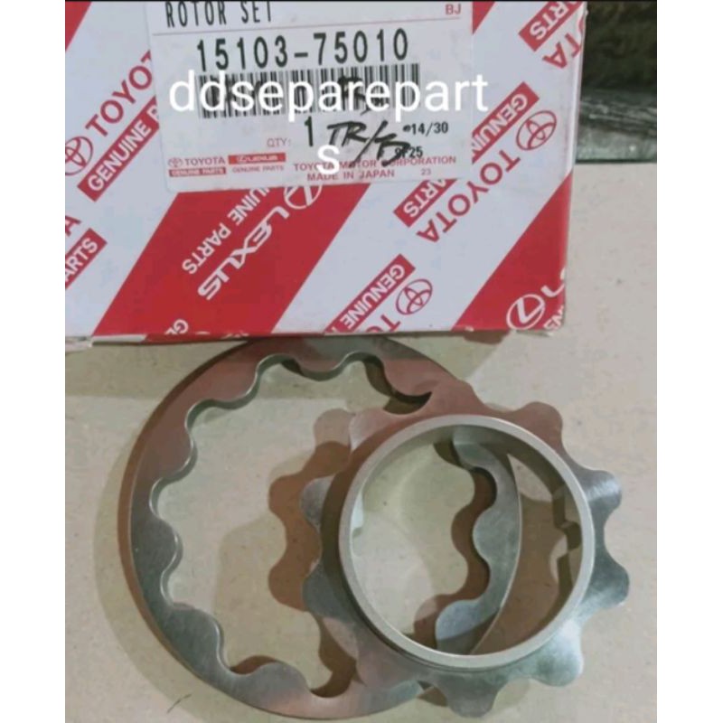 Gigi Pompa Oli Rotor Set Kijang Kapsul Kijang Krista 2000cc Original