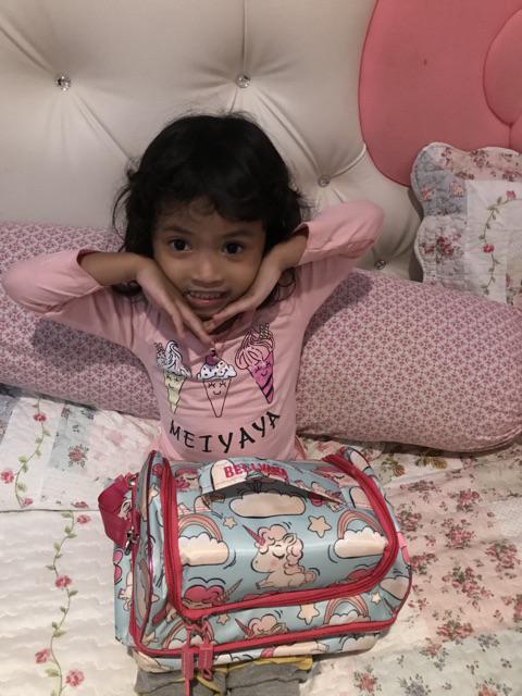 Tas Bekal Susun Jumbo Unicorn Tosca Lc / Lunch Bag Doubledecker