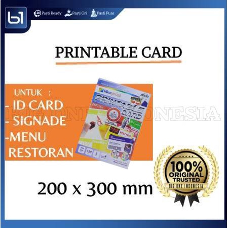 

BLUEPRINT Printable ID Card A4 Double Sided, Bahan Kertas Cetak Kartu, Blueprint Printable Card White, Cetak Buku Menu Restoran