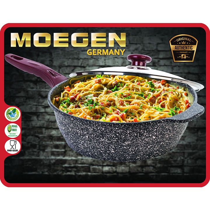 ORIGINAL MOEGEN Germany deep fryer 30cm moegen wok pan granite series anti lengket original