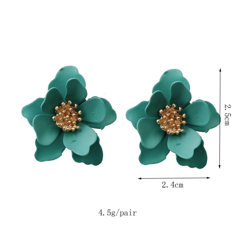 Aksesoris Fashion Wanita Anting Motif Bunga Gaya Korea / Anting Bunga Wanita Korean Import