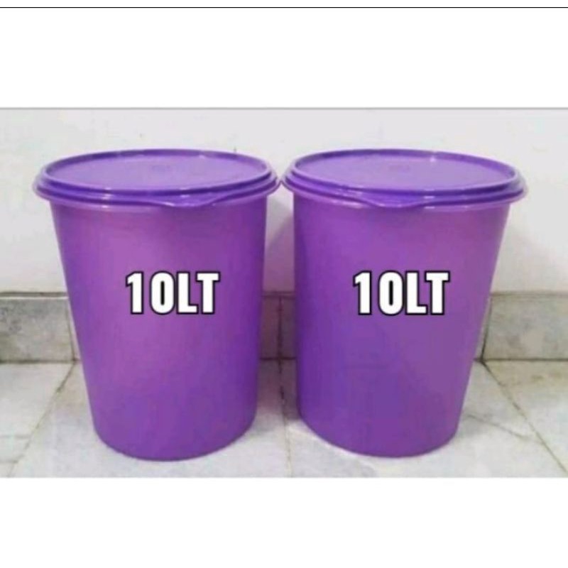 toples jumbo tall 10liter ungu tupperware 1pcs