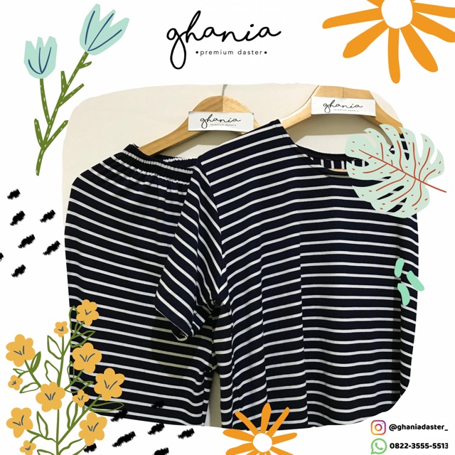 Daster Ghania Stelan Atas Bawah