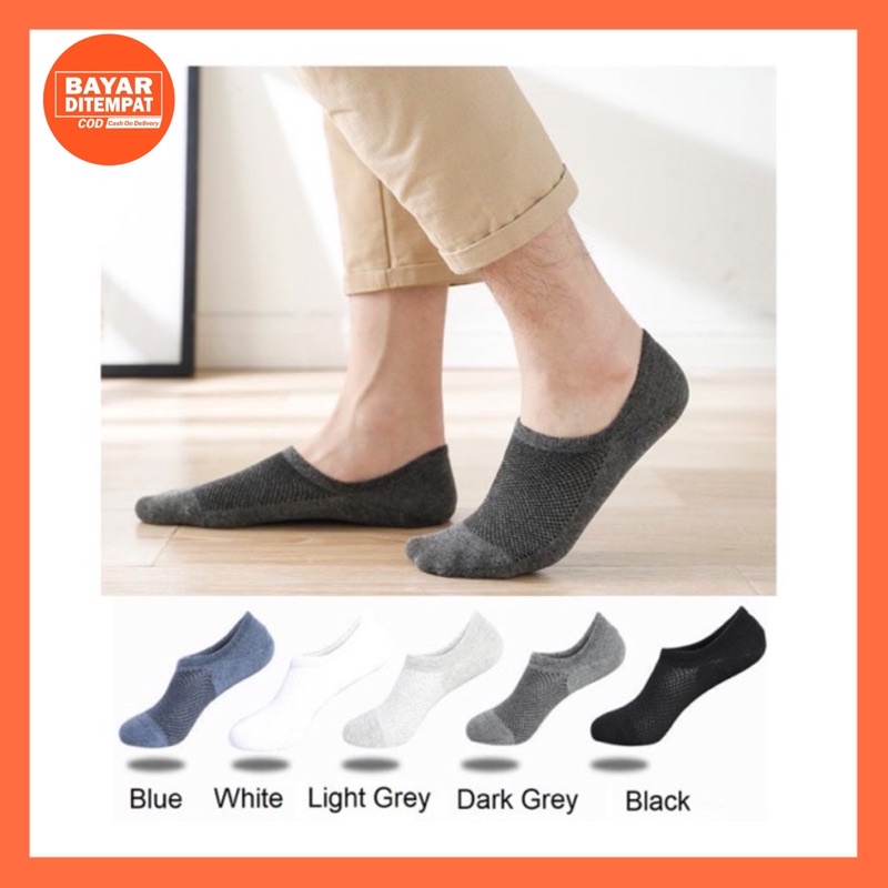 Kaos Kaki Pendek Semata Kaki Pria Sport Kaus Kaki Polos Sekolah Semata Kaki Ankle Socks Sepatu Snakers