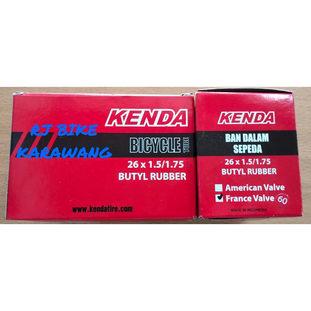 BAN DALAM KENDA 26 X 1.5/1.75 PRESTA FV 60MM