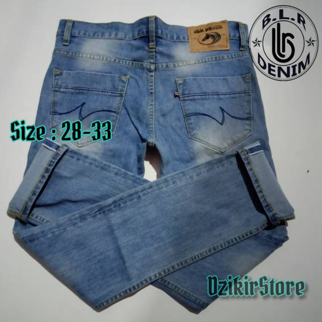 Celana Denim Selvedge Accent Bio Blits, CELANA BLR SELVEDGE, CELENA PRIA SELVEDGE MODEL KANCING, BLR