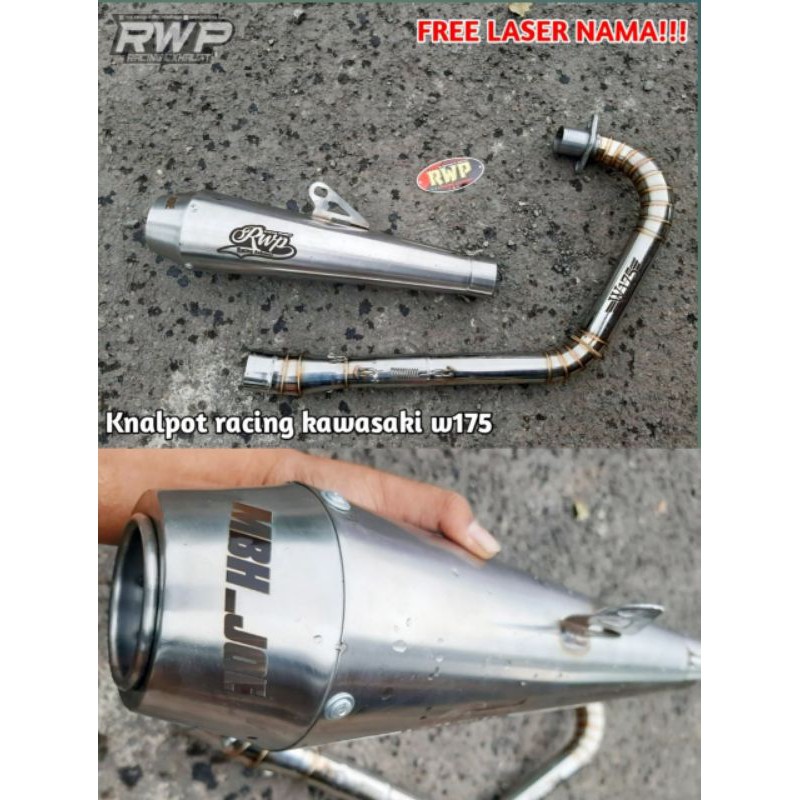 Knalpot Kawasaki W175 Knalpot Racing W175 free laser nama