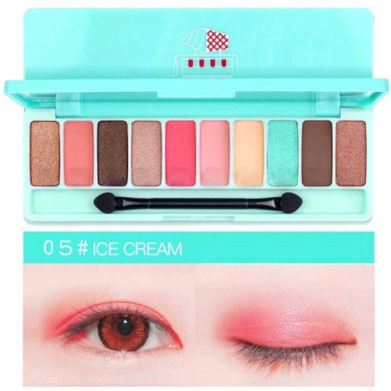 eyeshadow lameila 10 colors play highliter rouge eyeliner shimmer murah grosir